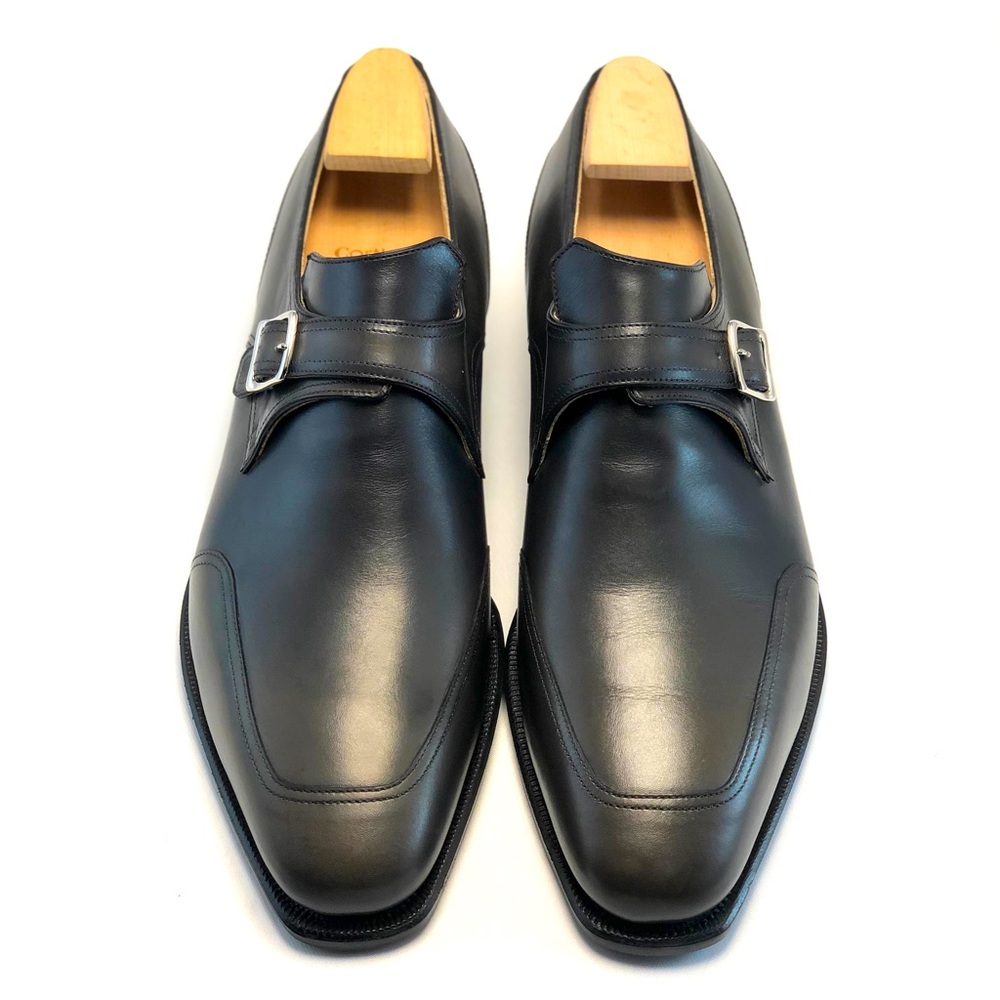 Corthay Verneuil Monk Strap Leather Dress Shoes